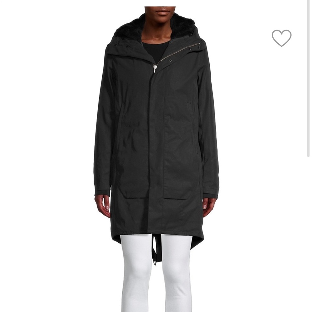 Theory Womens Montrose Parka Jacket with bomber insert